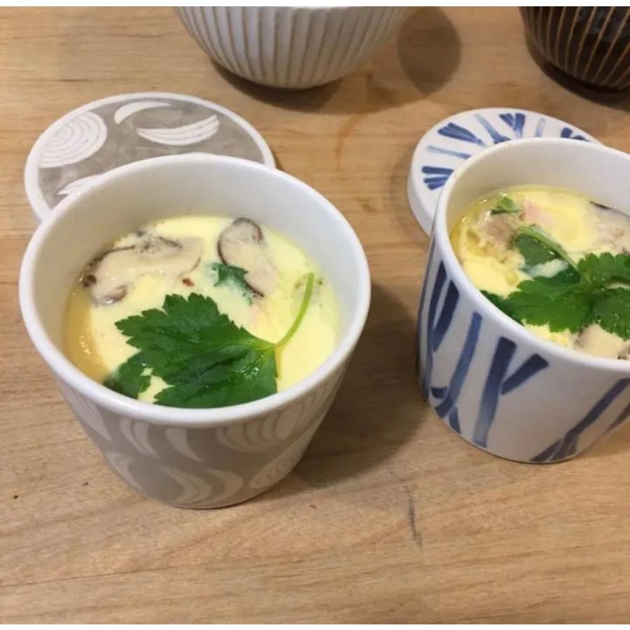 美濃焼 茶碗蒸し 4つセット 食器 そば猪口 蓋付き小鉢 つゆ入れ マルチ 