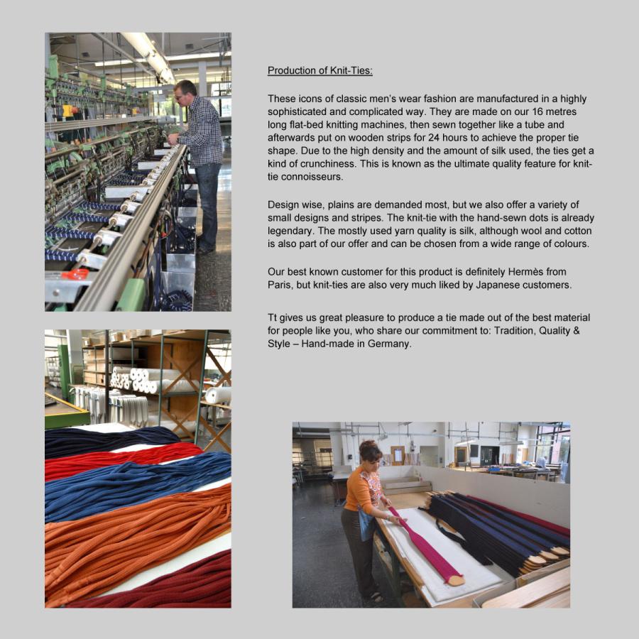 ニットタイ メゾンブランド御用達 ASCOT社 ドイツ製 ギフトにも最適 dnt 無地  ネイビー ブルー グレー ブラウン SILK100% |  | 02