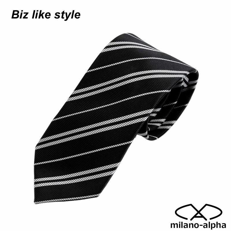 ネクタイ ブランド おしゃれ ストライプ レジメン 黒 白 ブラック ホワイト モノトーン ワンポイント オリジナル 手縫い おすすめ 送料無料 Ort111 Ort111 ミラノアルファー 通販 Yahoo ショッピング