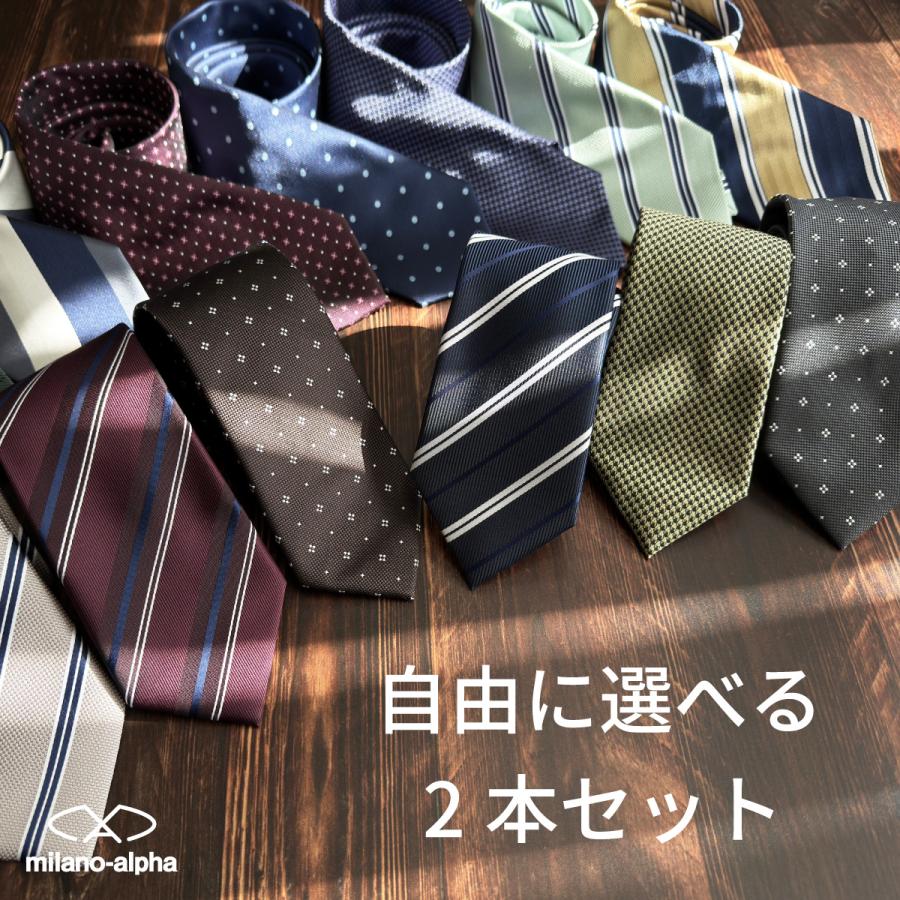 ネクタイ メンズ ブランド 洗える 2本 セット 結婚式 ビジネス