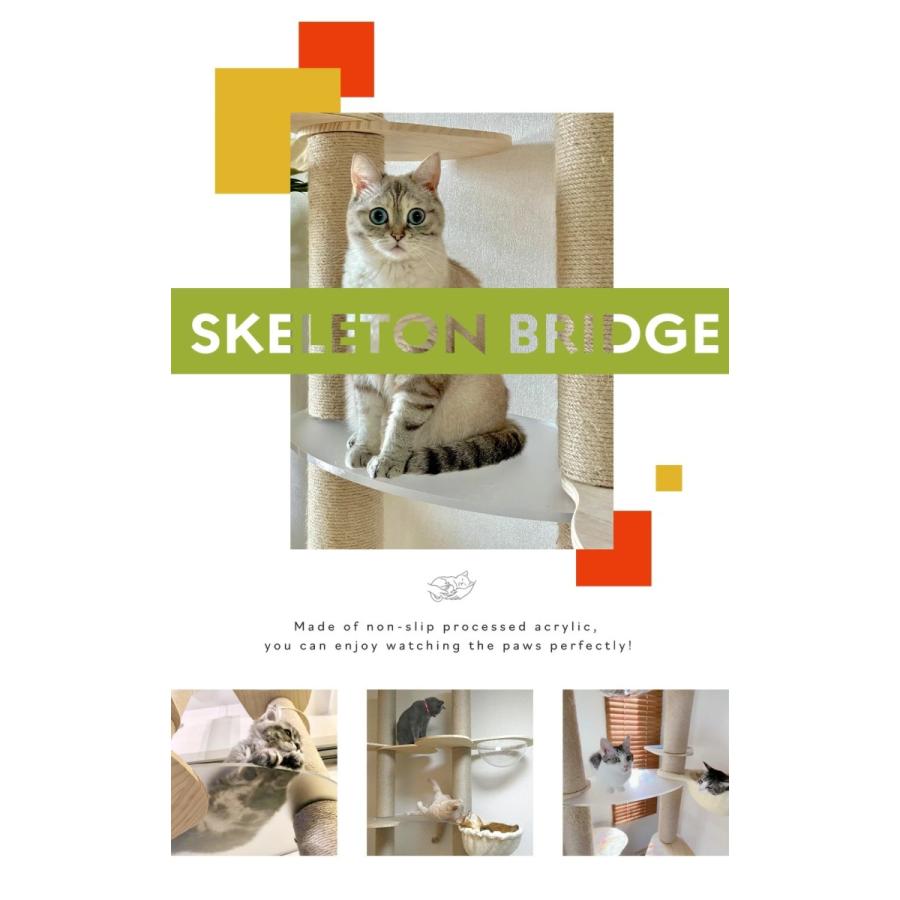 SUMIKA キャットタワー パーツ 連結 ステップ 透明 板 猫 cat SUMIKA キャットタワー パーツ 連結 ステップ 透明 板 猫 cat