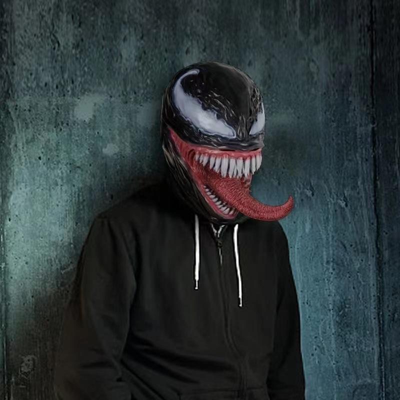 送料無料 Venom ヴェノム マスク かぶりもの お面 コスプレ コスチューム 仮面 パーティー ハロウィン 仮装 なりきりマスク｜milapongee｜04