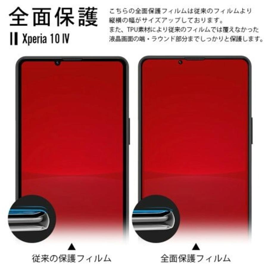 Xperia 10 IV スマホフィルム エクスペリア フィルム マット ブルーライトカット クリア TPU 画面保護シート 全面保護 |  | 03