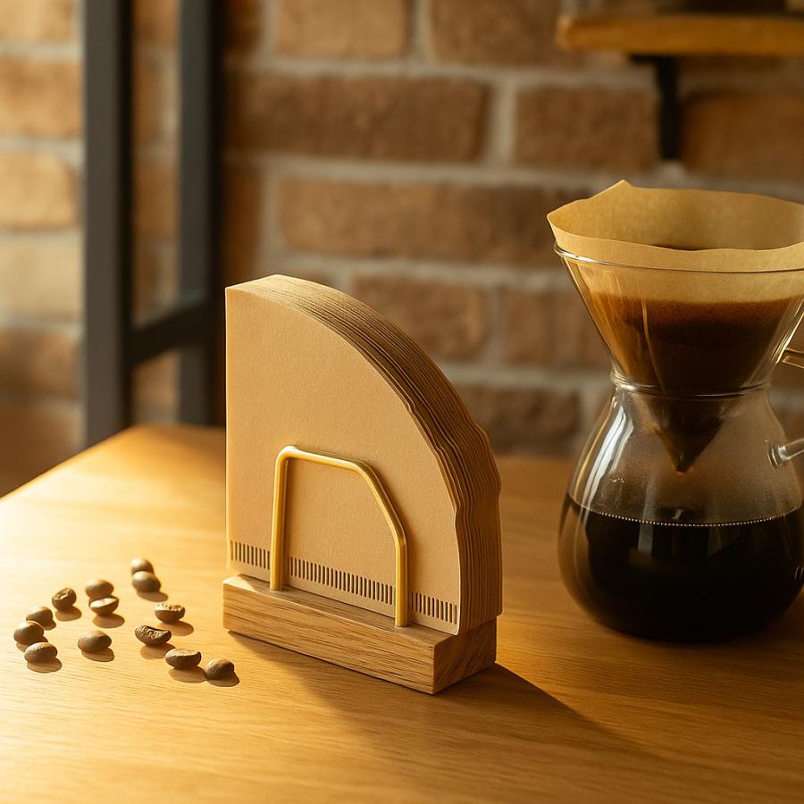 コーヒーフィルタースタンド オーク おしゃれ かわいい シンプル ペーパーフィルターホルダー キッチンインテイリア 台所 収納 木製 真鍮 珈琲 珈琲用品 |  | 04