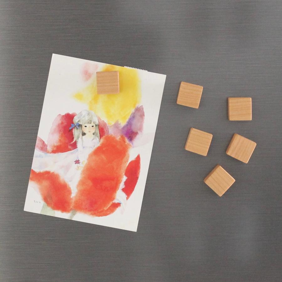 森のかけらマグネット【山桜】木のマグネット 磁石 木製 おしゃれ インテリア 冷蔵庫 便利 | 