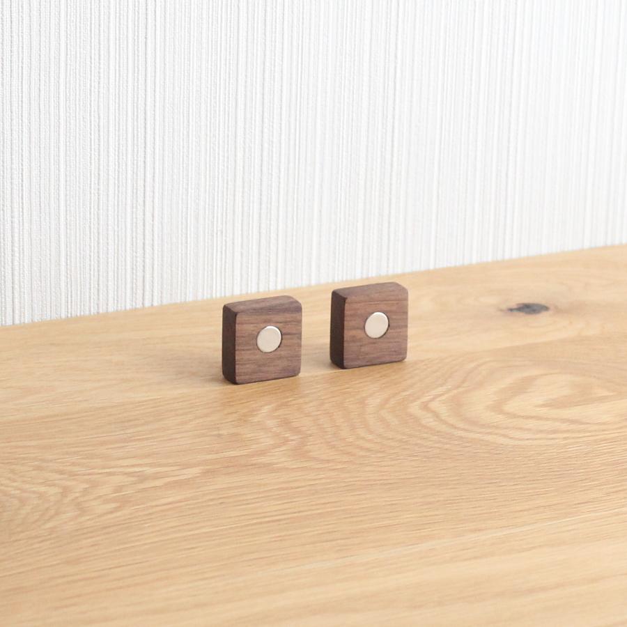 マグネットフック【ウォールナット×真鍮】2個セット キッチン マグネット キーフック 木製マグネット フック おしゃれ かわいい |  | 04