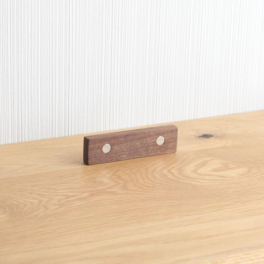 マグネットフック【ウォールナット×真鍮】おしゃれ かわいい キーフック 木製 マグネット フック |  | 04