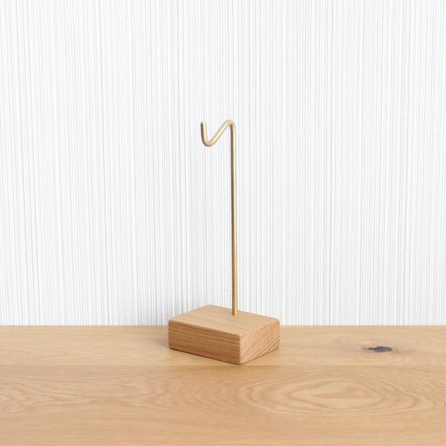 キースタンド【オーク×真鍮】おしゃれ シンプル かわいい 鍵スタンド アクセサリースタンド 真鍮 |  | 03