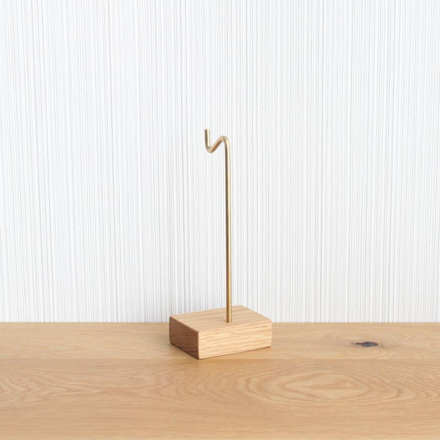 キースタンド【オーク×真鍮】おしゃれ シンプル かわいい 鍵スタンド アクセサリースタンド 真鍮 |  | 07
