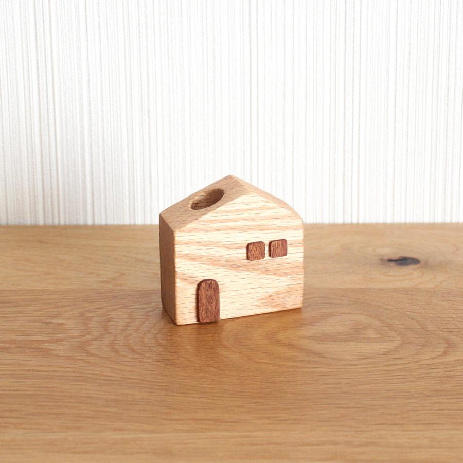 かわいい木のお家 ペンスタンド【オーク】おしゃれ ナチュラル 木製 ペン立て 玄関・デスク・ギフトに人気 |  | 02