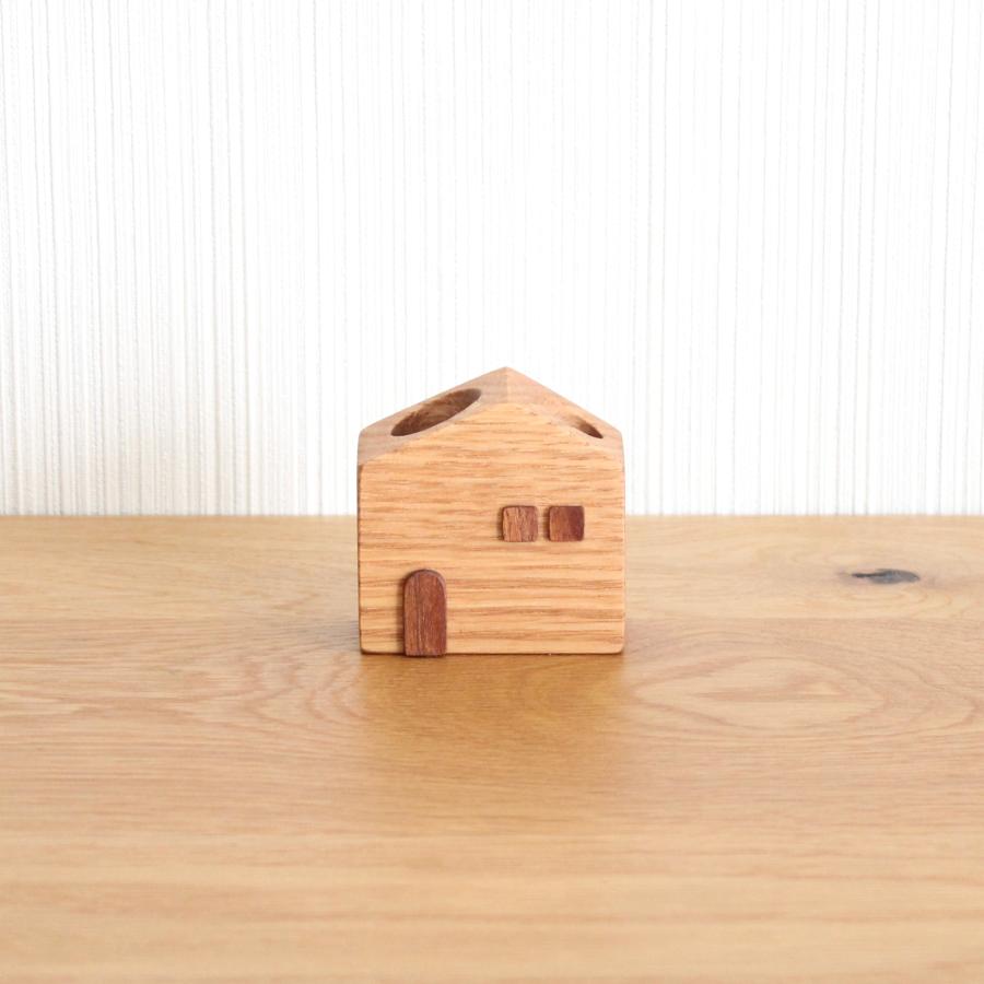 かわいい木のお家 印鑑・ペンスタンド【オーク】おしゃれ ナチュラル 木製 ペン立て 玄関・デスク・ギフトに人気 |  | 06