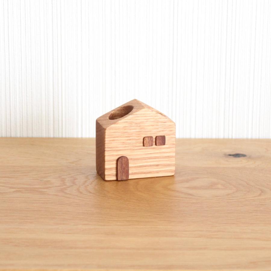 かわいい木のお家 印鑑・ペンスタンド【オーク】おしゃれ ナチュラル 木製 ペン立て 玄関・デスク・ギフトに人気 |  | 04