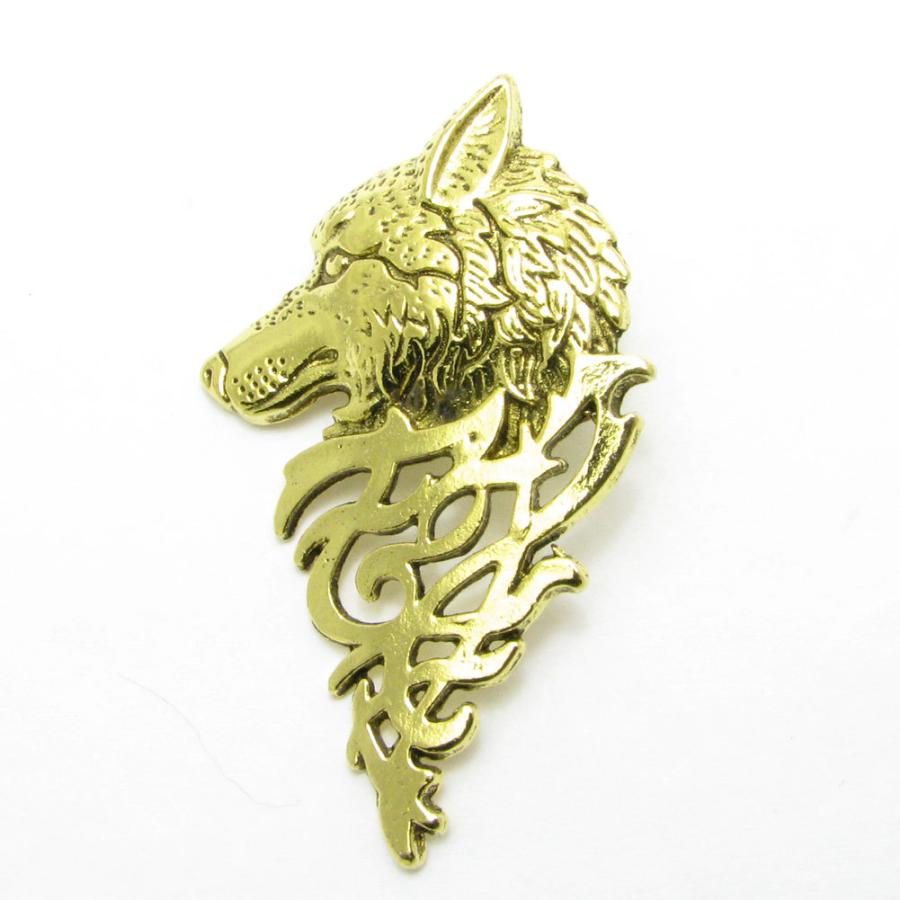 ピンブローチ オオカミ おおかみ 狼 ラペルピン ラベルピン タックピン Ces Ces アクセサリーと雑貨 Milesマイルズ 通販 Yahoo ショッピング