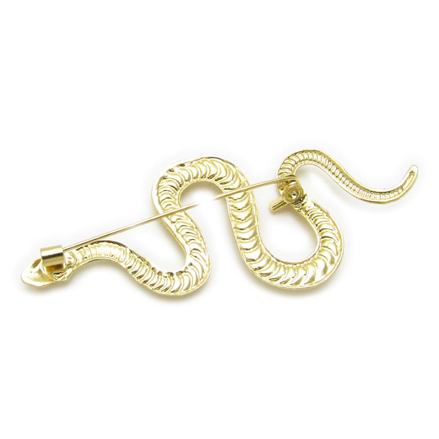 ブローチ ピン ヘビ 蛇 スネーク レディース メンズ ラペルピン