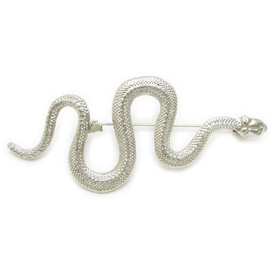 ブローチ ピン ヘビ 蛇 スネーク レディース メンズ ラペルピン