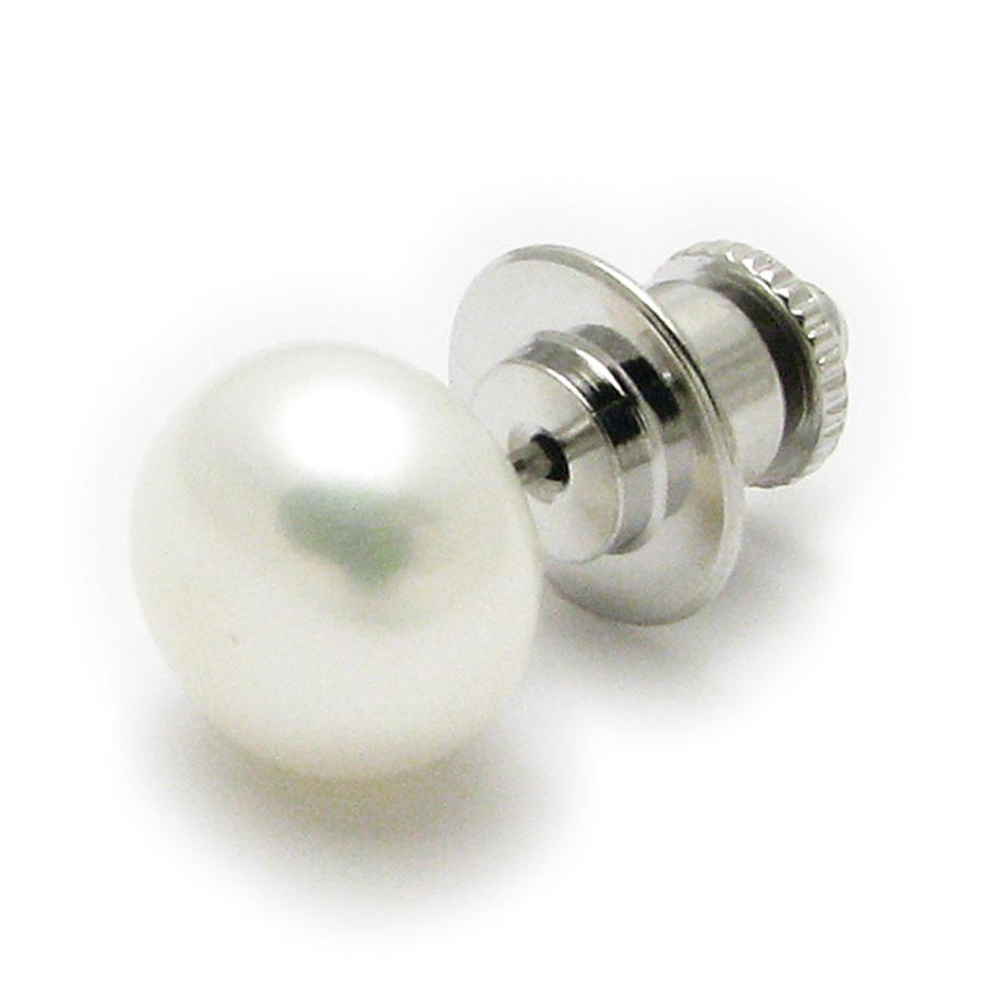 ピンブローチ ラペルピン メンズ シンプル 淡水パール 真珠 本物 チェーン 2WAY 結婚式 タックピン ピンズ JS10002 |  | 01