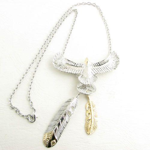 ネックレス ペンダント イーグル＆フェザー＆メディスンホイール 翼を広げた鷲 羽根 ターコイズ kn33000 : アクセサリーと雑貨 ...
