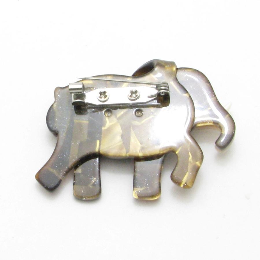 ブローチ ふくろう 梟 フクロウ ネコ 猫 象 ぞう ゾウ