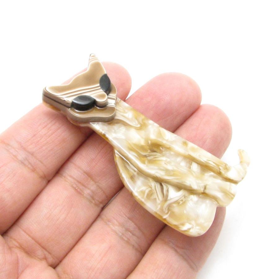 ブローチ ふくろう 梟 フクロウ ネコ 猫 象 ぞう ゾウ