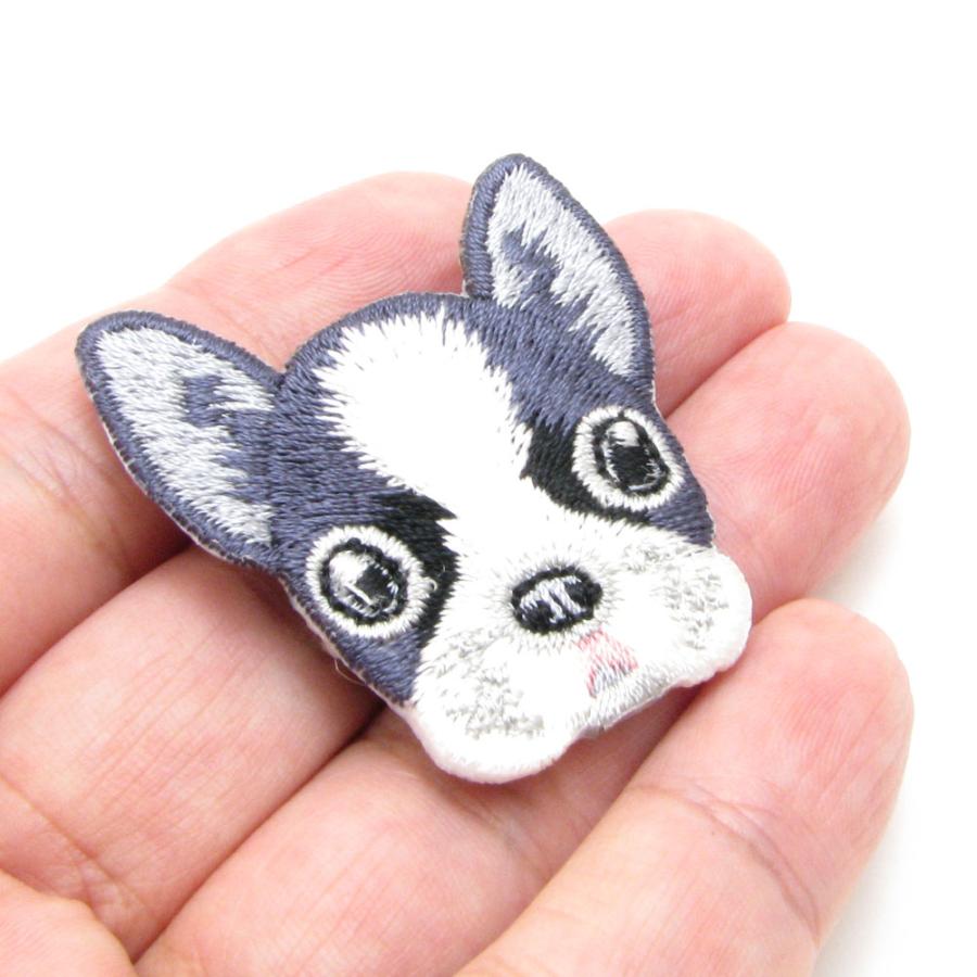 ブローチ 犬 刺繍 ワッペン バッチ KS55024【Animal road ブローチ 犬 刺繍 ワッペン バッチ KS55024【Animal road