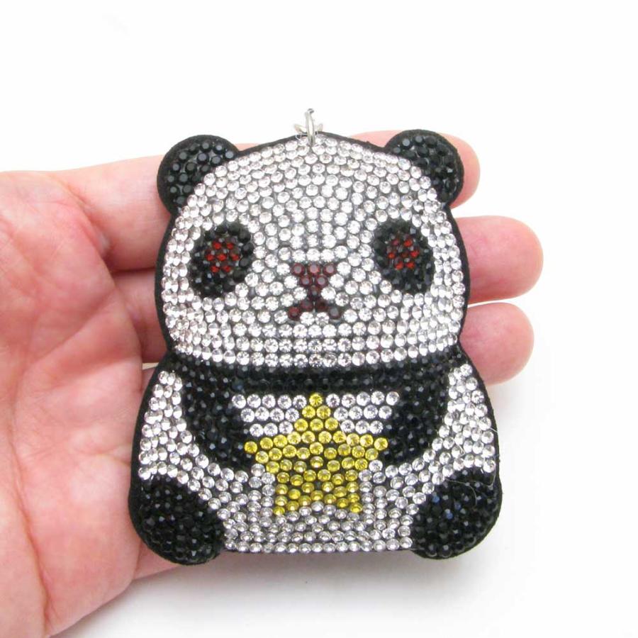 キーホルダー バックチャーム レディース パンダくまフクロウ 革 布 可愛い ラインストーン 不苦労 KSH59000b |  | 14