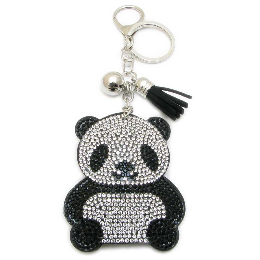 キーホルダー バックチャーム レディース パンダくまフクロウ 革 布 可愛い ラインストーン 不苦労 KSH59000b |  | 01