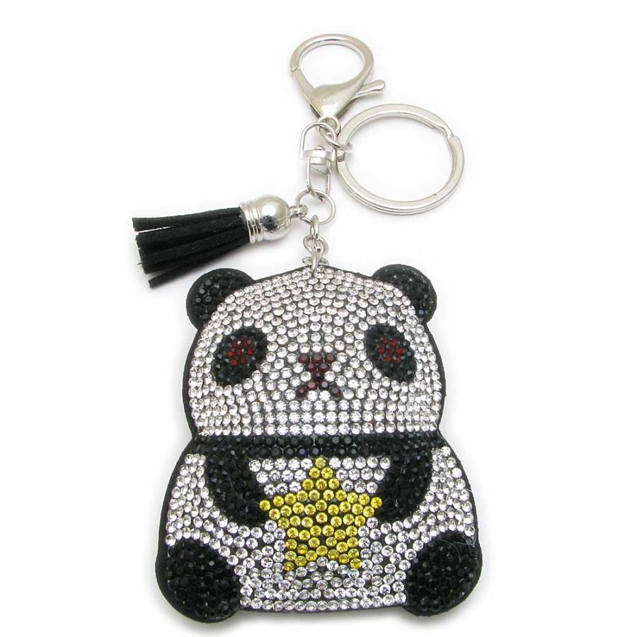 キーホルダー バックチャーム レディース パンダくまフクロウ 革 布 可愛い ラインストーン 不苦労 KSH59000b |  | 02