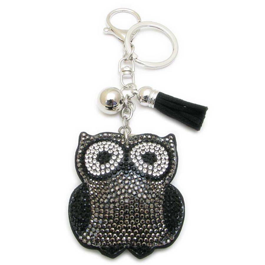 キーホルダー バックチャーム レディース パンダくまフクロウ 革 布 可愛い ラインストーン 不苦労 KSH59000b |  | 03