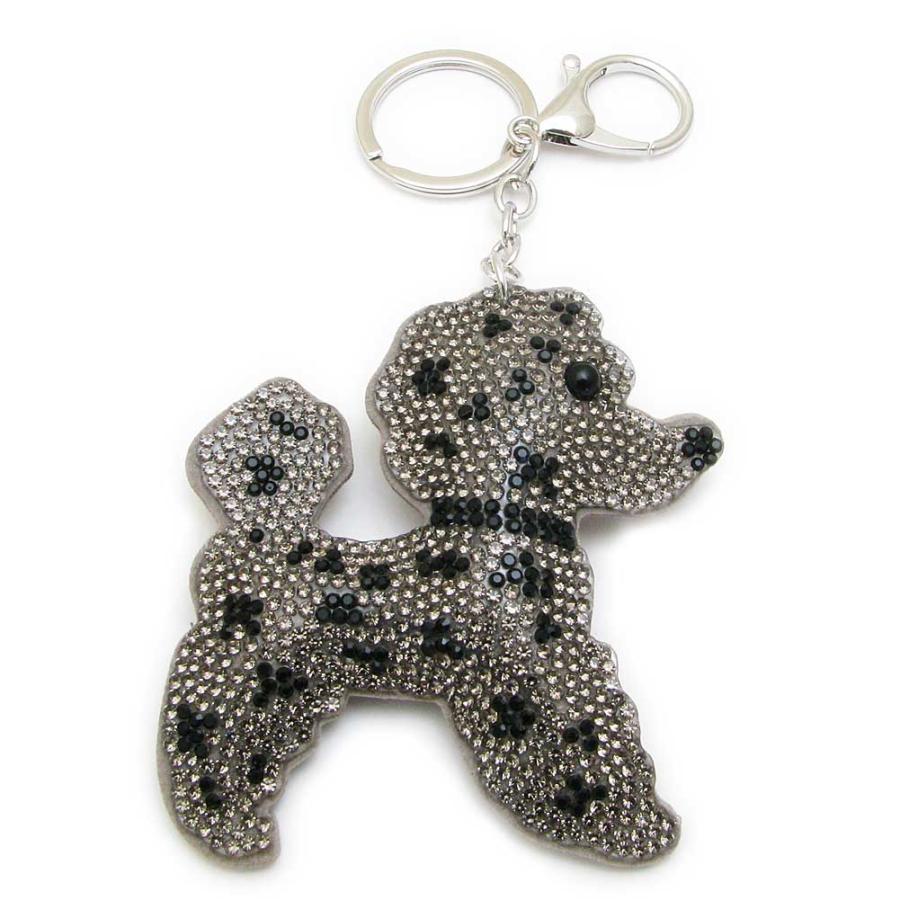 キーホルダー バックチャーム レディース ネコ プードル 肉球 犬 革 布