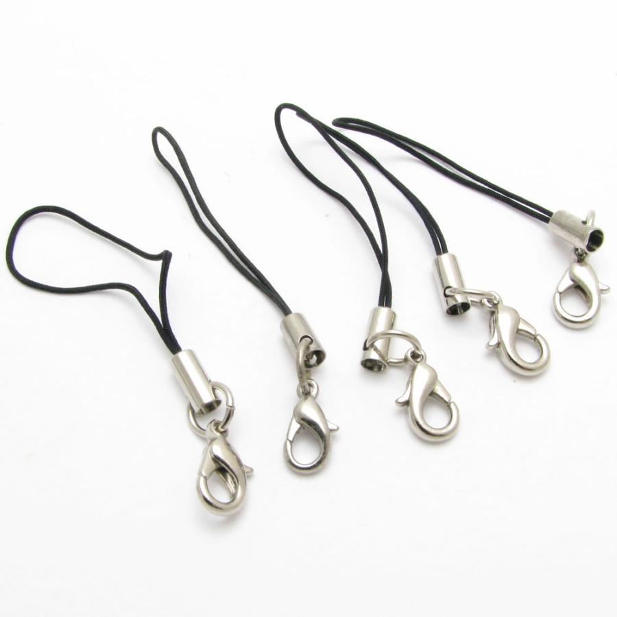 ストラップ金具 携帯 ストラップ キーホルダー 5個セット KV-003