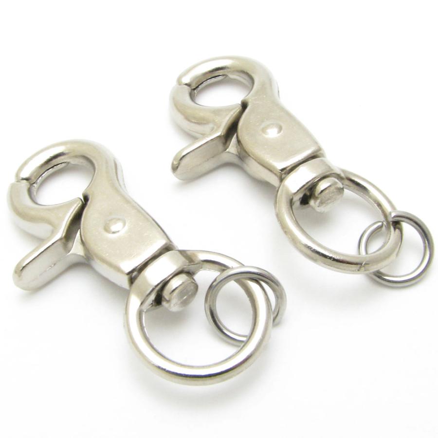 ウォレットチェーン 2個セット売り フック 部品 金具 レバーフック