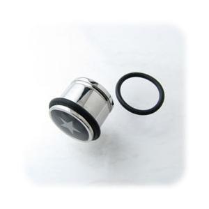 ボディピアス ステンレス製 模様入りダブルゴムプラグ 13mm SP021 