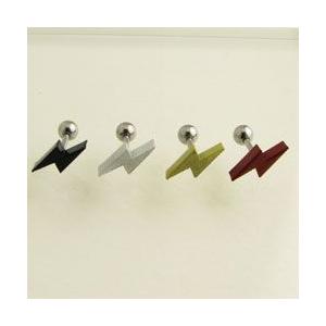 ボディピアス イナズマ 稲妻 キラキラアクリル ストレートバーベル １６Ｇ stb803 | 