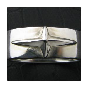 指輪 デザインクロスモチーフ シルバーリング tr8019 : アクセサリーと