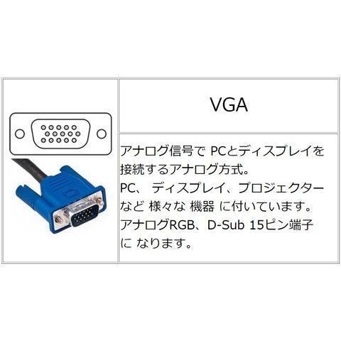 アナログ RGB ディスプレイ 直角変換アダプタ オス ⇔ メス DA-VGA-MFA｜milford｜02