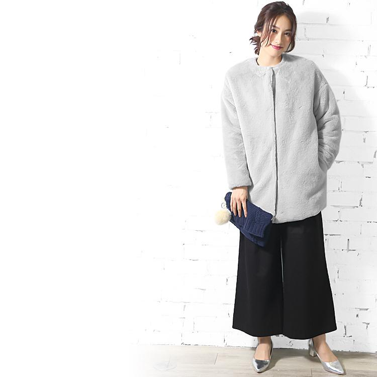 mili an deni（ミリアンデニ） レディース アウター フェイクファー