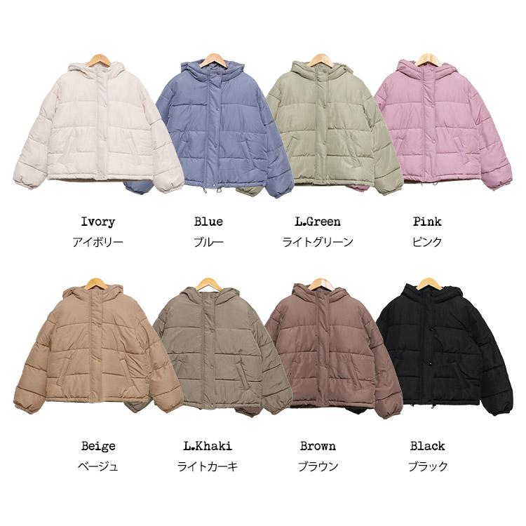 レディース ボリュームフェイクアウター ダウンジャケット : mili an