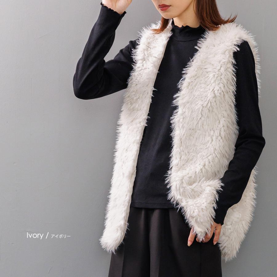 訳あり★未使用★S Jリンドバーグ アウターベスト　レディース★白 エステルボアミドル丈ベスト レディース アウター ノースリーブ ジレ