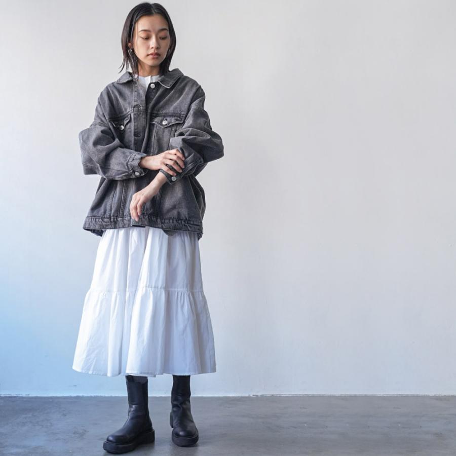 ビッグシルエットジャケット レディース 前開き トップス ライト