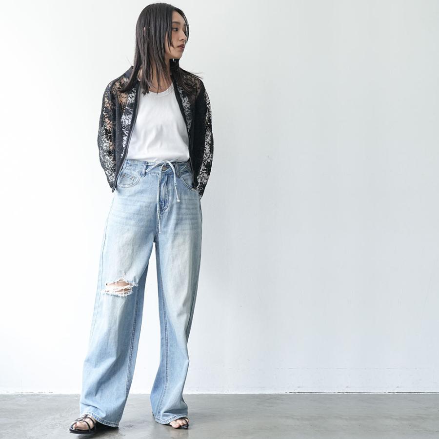 レースブルゾン ジップアップブルゾン レースジャケット UV