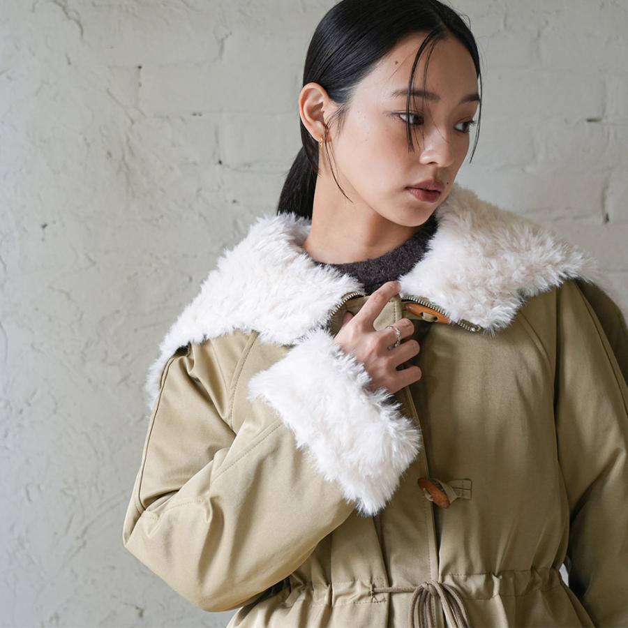 mili an deni（ミリアンデニ） ケープフードダウンコート ダウンコート