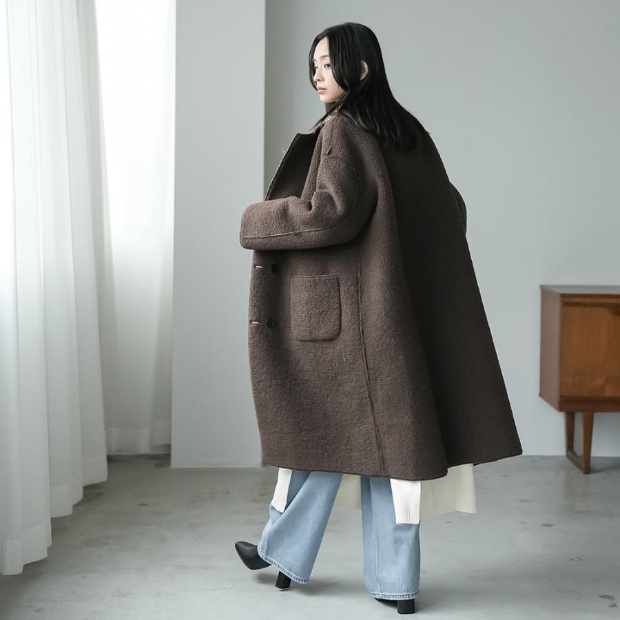 mili an deni（ミリアンデニ） リバーシブルチェックボアコート