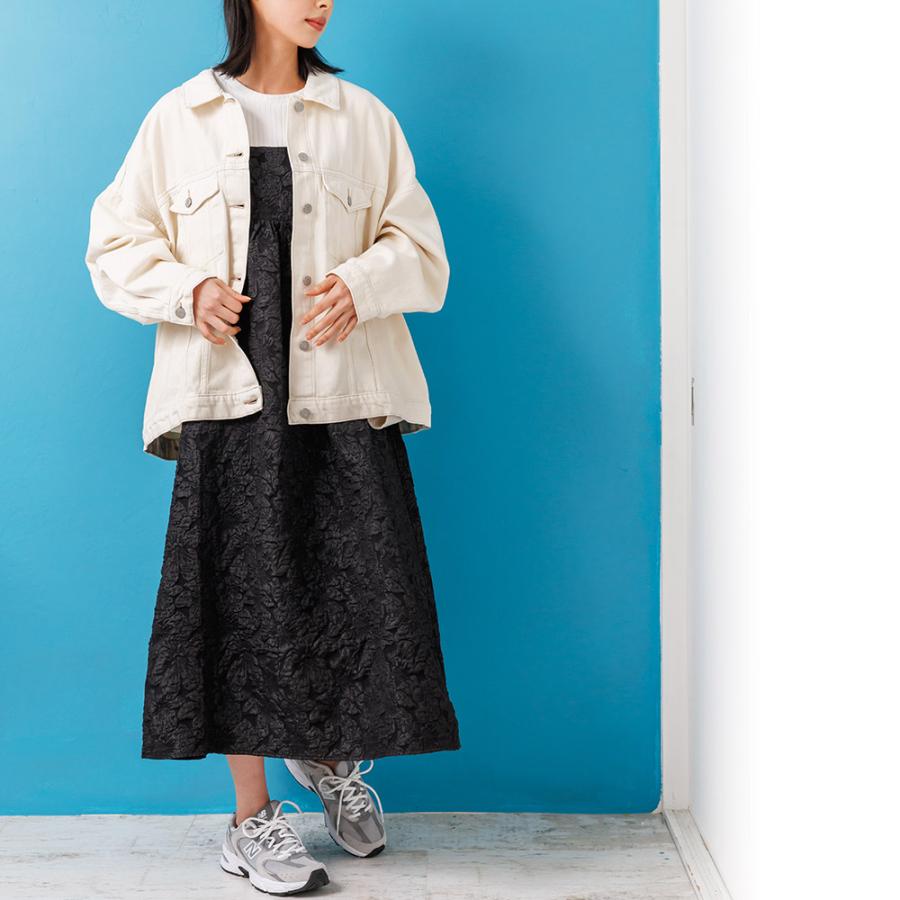 775326F)ビッグシルエットジャケット レディース 前開き トップス