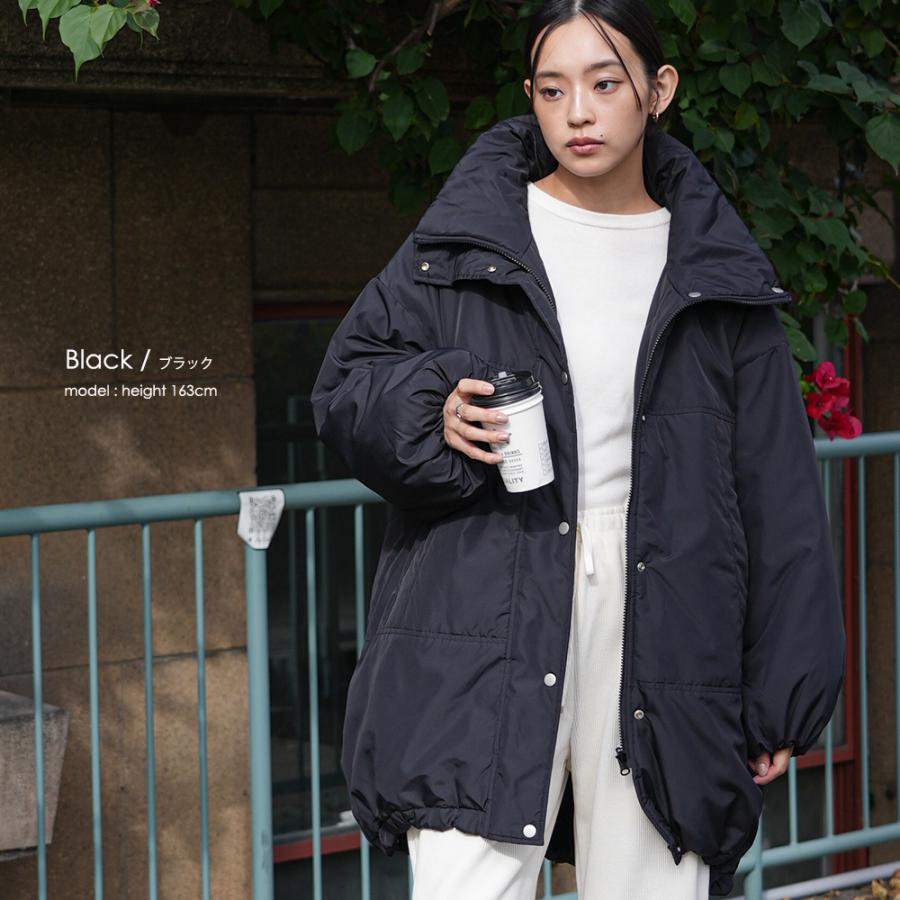 mili an deni（ミリアンデニ） スタンドカラー中綿リバーシブルコート