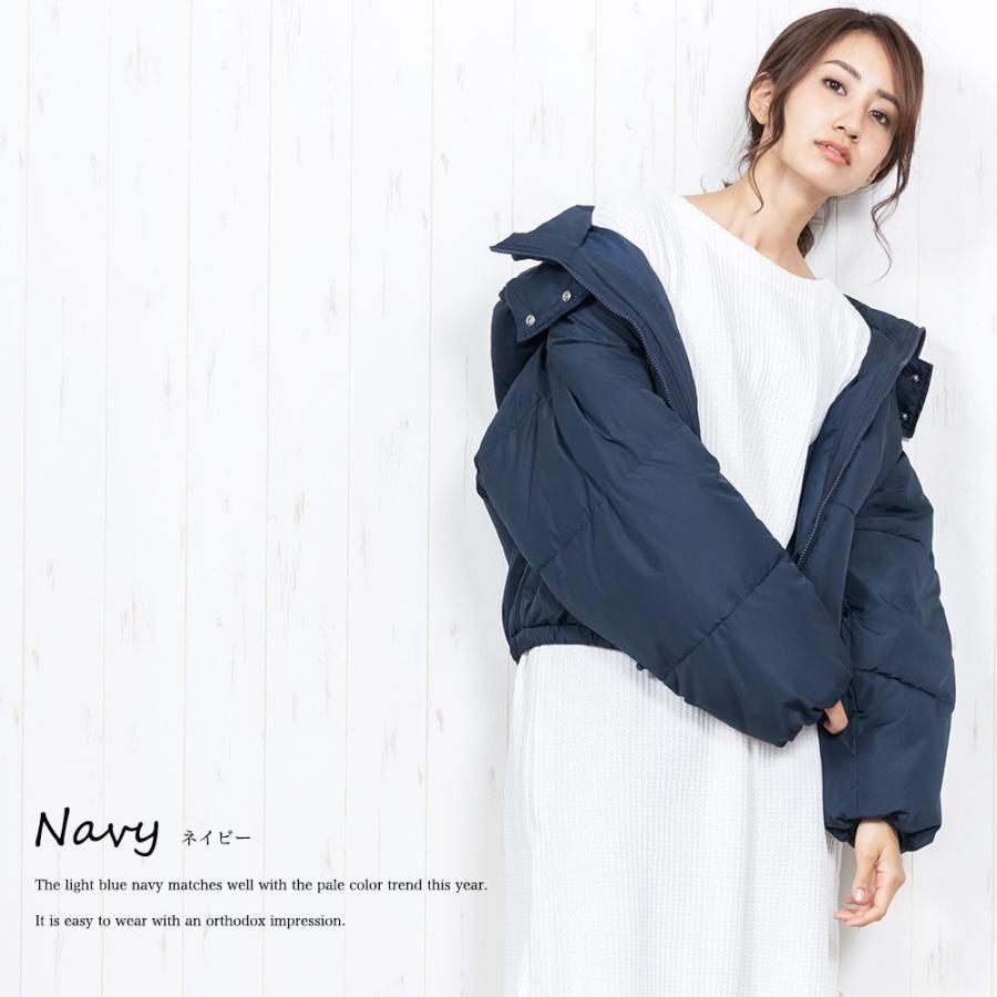 キレイめカジュアル レディース アウター フードファイバーダウン