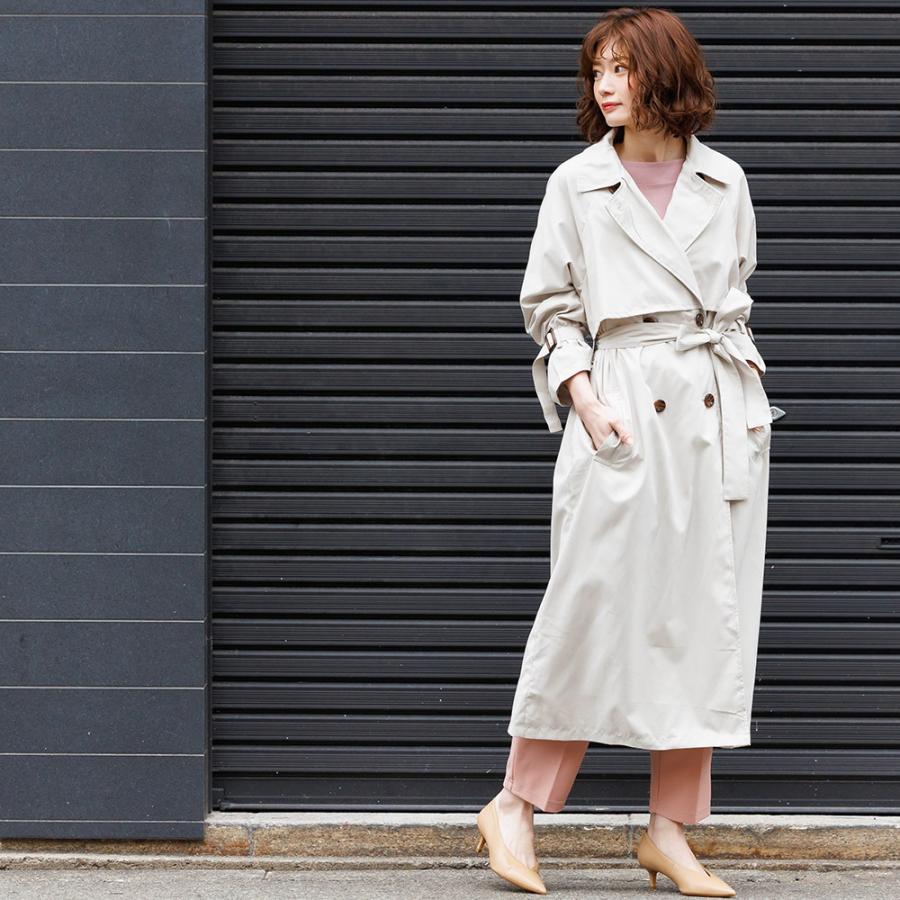 トレンチコート レディース アウター キャンディスリーブ ヨーク切替