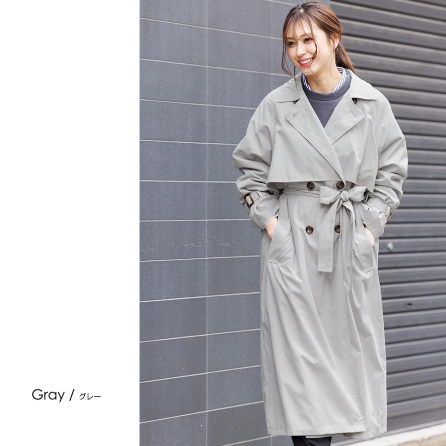 トレンチコート レディース アウター キャンディスリーブ ヨーク切替