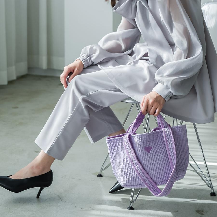 mili an deni（ミリアンデニ） ヌビバッグ キルティング ハート刺繍