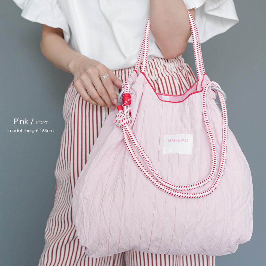 MIHØ　トートバッグ　入り口ファスナー　ショルダーベルト付き　ピンク 楽天市場】6ポケットで収納上手 サイドポケット付き 手提げ