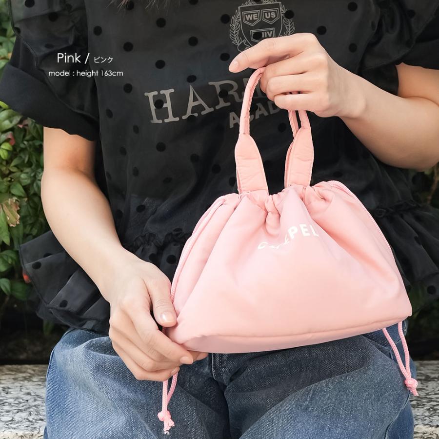 ハンドメイド 保冷バック レッスンバッグ 巾着 移動ポケット xoxo